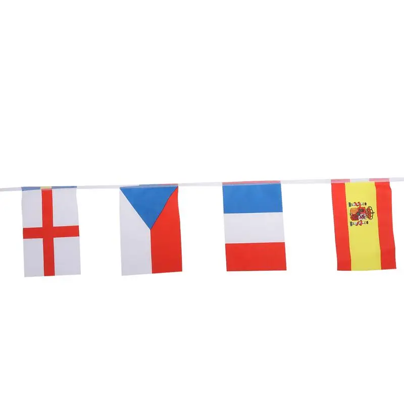 Висячие флажки с флагом Кубка Европы, 24 флага, баннеры с флагом, Международный флаг, Бантинг, Клубные украшения для бара