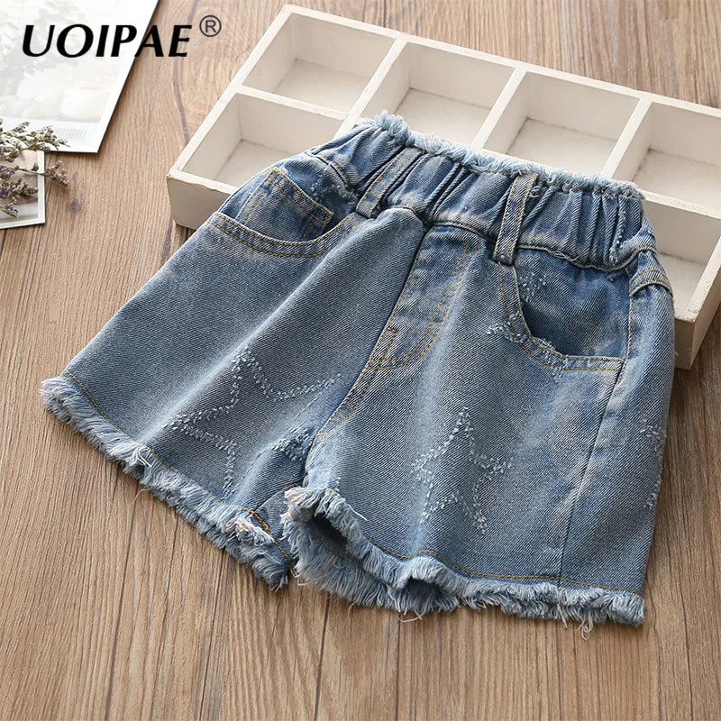 

Baby Jeans Shorts 2018 Summer Wear Korean Fashion Girls Jeans Hot Pants Kz-b165