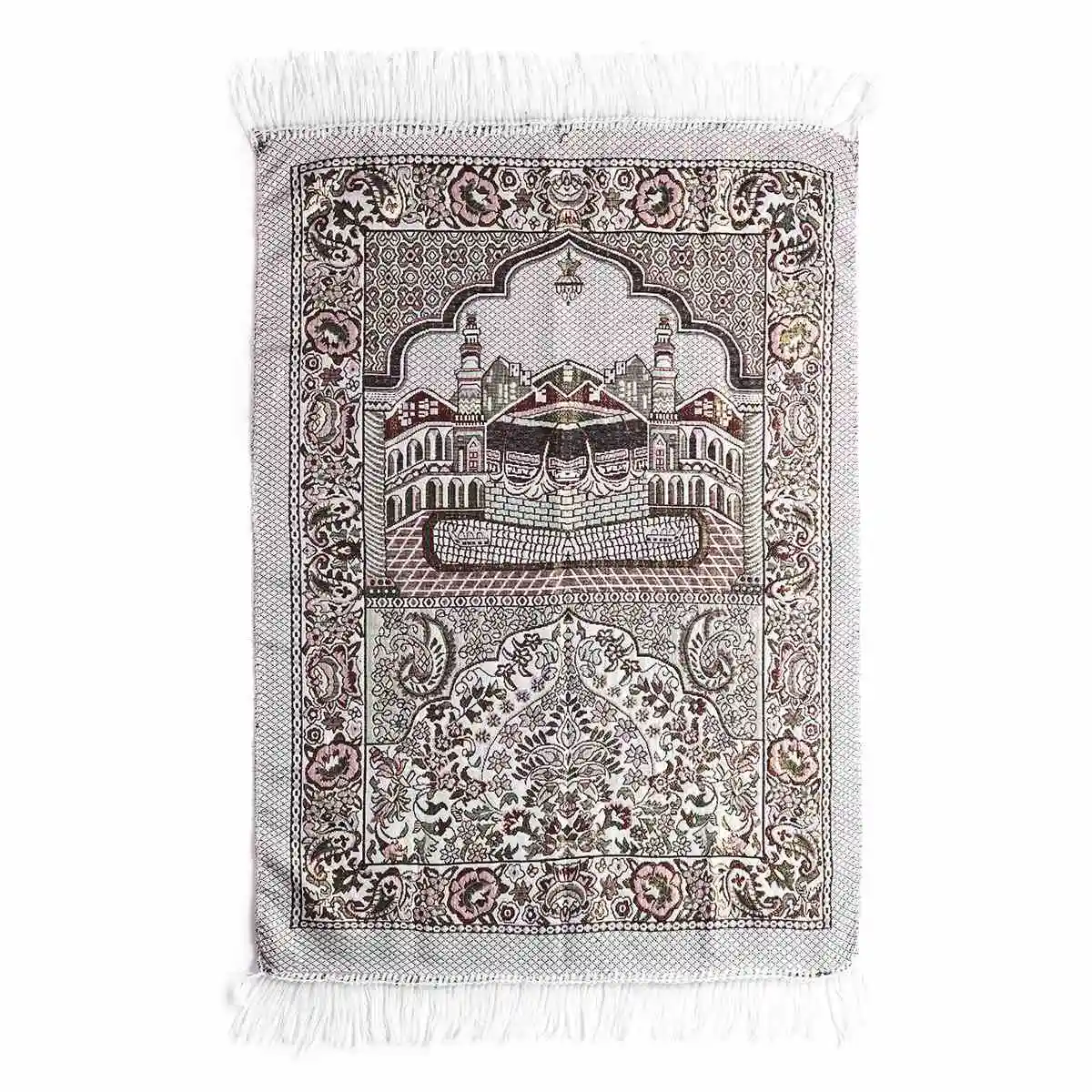 Billig Bohemian Islamischen Muslimischen Gebetsteppich Teppich Matte Polyester Namaz Salat Quaste Tischdecke Abdeckung Yoga Mat Blanket Dekoration 70x110 cm