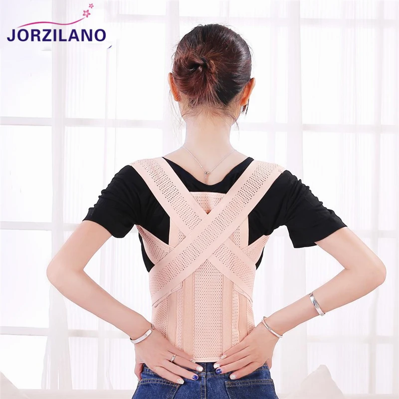 

JORZILANO Back Shoulder Posture Corrector Back Brace Support Belt Orthopaedic Corset Correction Adjustable For Men and Women