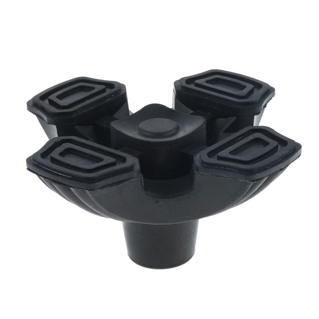 Self Standing Anti Slip Quadruple Rubber Replacement Tip Support Base For Cane Walking Stick Crutches 3/4 Inches 19mm