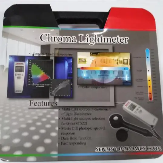 Chroma измеритель освещенности сенсорный ST-520 температура Яркость led-ламп тестер цветной метр ST520 Цифровой Люксметр