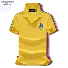 16 цветов, мужские летние рубашки поло с коротким рукавом, хлопок, повседневные мужские рубашки поло с отворотом, модная мужская тонкая одежда, мужские топы