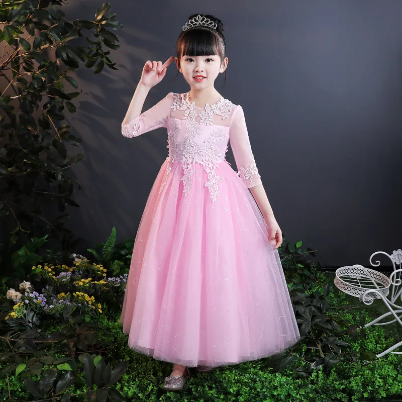Baby Girl Full Clothing Wedding Party Dresses for Girls 12 Years Gown