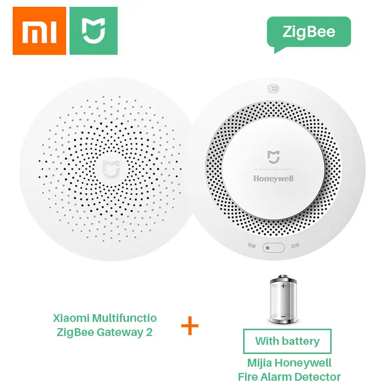 Xiaomi Mijia Honeywell пожарная сигнализация датчик дыма детектор газа работает с многофункциональным шлюзом 2 умный дом Безопасность приложение управление - Цвет: Option 2