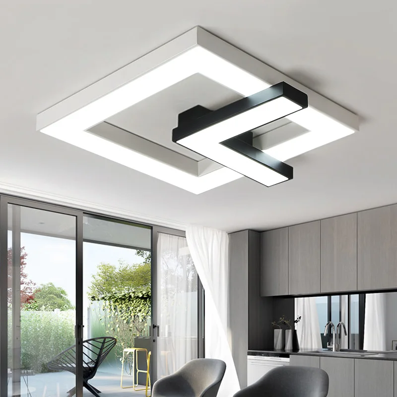 

Modern Black white design Ceiling Light Smart home LED Lampshade Modern high quality Ceiling lamp for living room bedroom