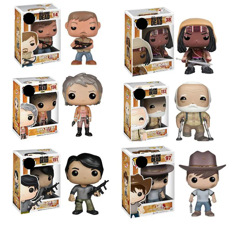 

Funko POP WALKING DEAD & CARL DARYL DIXON Collection Model pvc Action figures Toy for Children gift