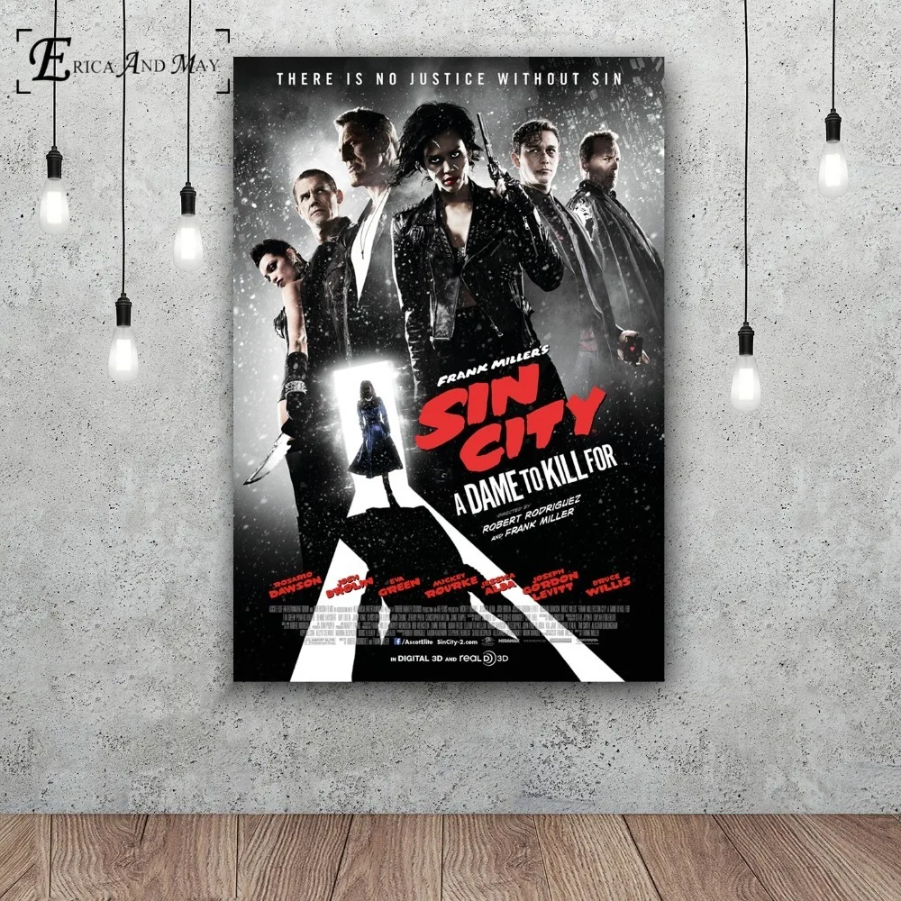 Sin City 2 фильм Сексуальная Eva зеленая печать на холсте Современная живопись плакаты настенные художественные картины для украшения гостиной без рамки