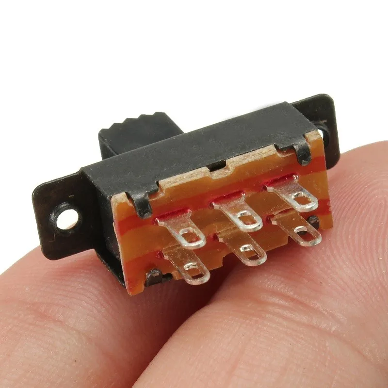 5 шт. миниатюрные вертикальные черные мини клеммы для вкл./ВКЛ. 6 контактов 50 в