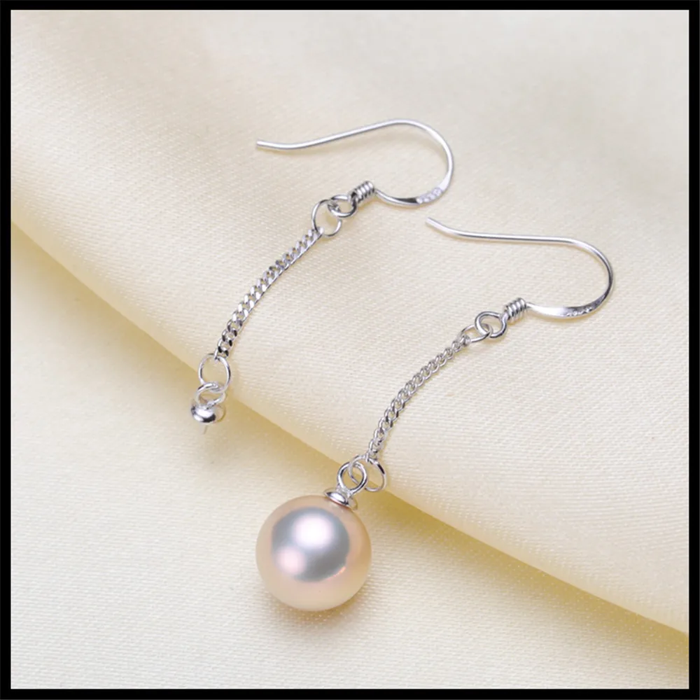 

Earrings Mount Pearl Accessories 925 Silver Ring Jewelry DIY making No Pearl