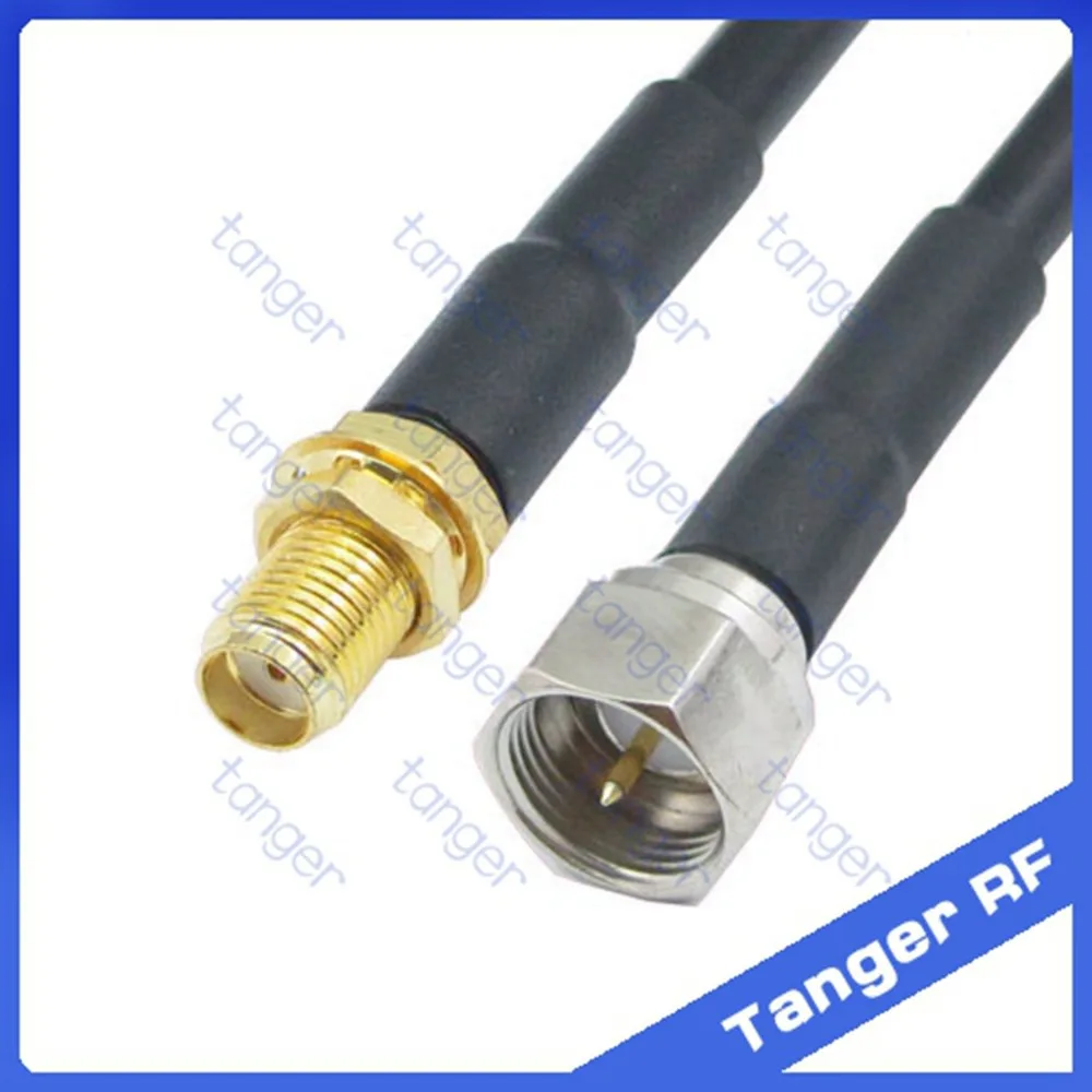 Хит продаж F штекер SMA разъемом jack прямой rf RG58 Пигтейл Jumper коаксиального кабеля 20 дюймов 50 см высокое качество