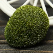 Новейший 1 шт. Зеленые искусственные камни покрытые мхом трава бриофит растительный горшок домашний садовый горшок бонсай DIY ландшафтное украшение изделия из смолы