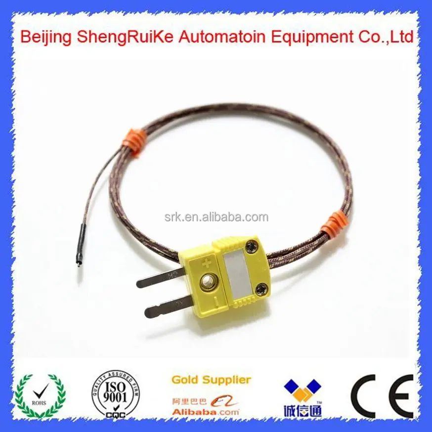 GG K 30 SLE thermocouple wire with SMPW K M Mini OMEGA Thermocouple