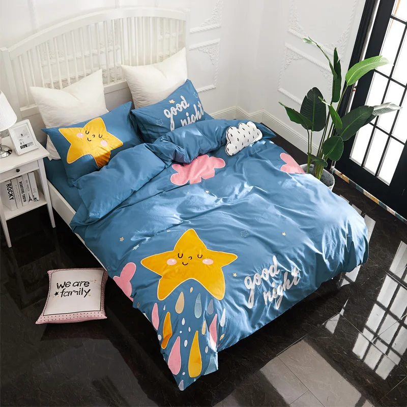 Pink Twin Queen unicorn Bedding Set