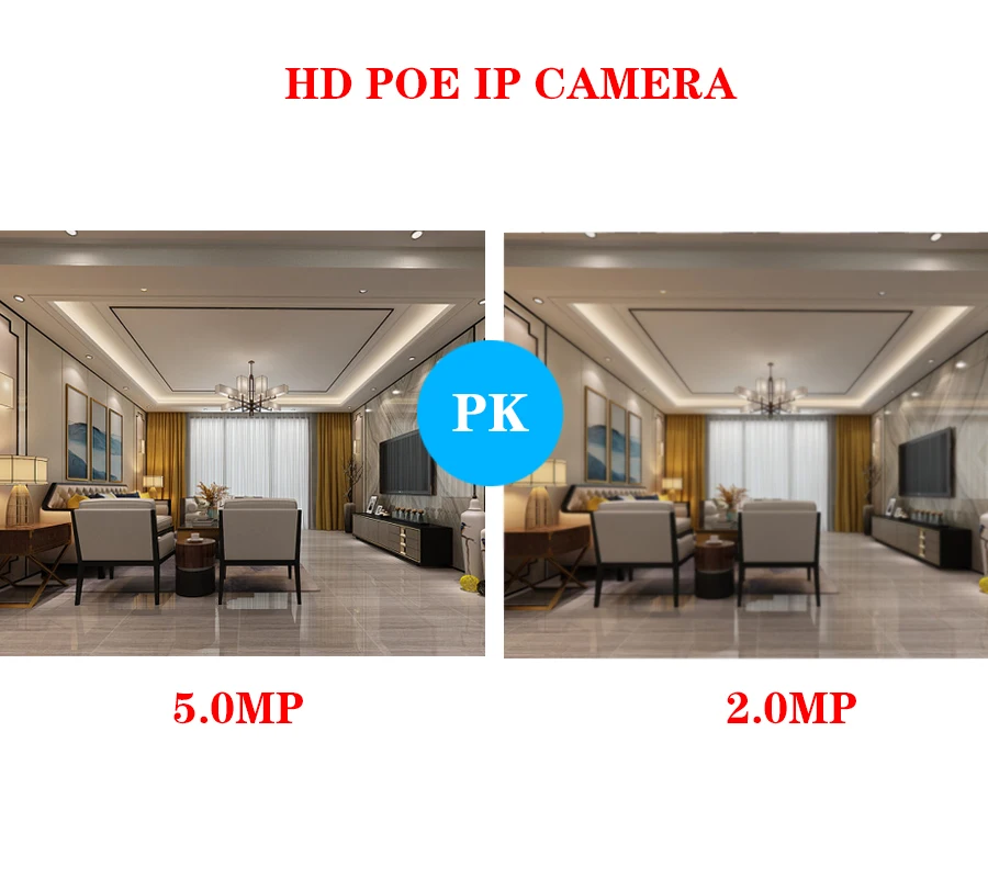  HKIXDISTE 4CH 5MP AHD DVR Kit CCTV Camera System 4PCS 5.0MP Security Camera IP66 Outdoor Video Surv - 32952078735