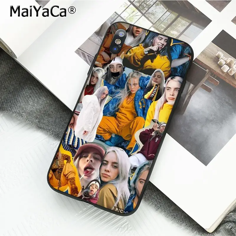 MaiYaCa Billie Eilish Горячая музыка певица звезда чехол для телефона для iphone 11 Pro 11Pro Max 6S 6plus 7 7plus 8Plus X Xs MAX 5 5S XR