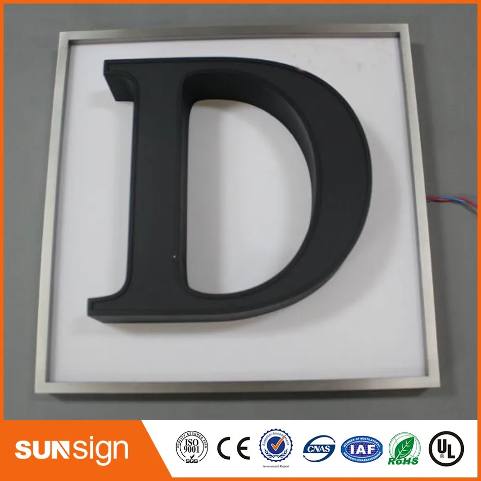 Пользовательские 3d буквы светодиодные подсвеченные буквы 3d буквы канала