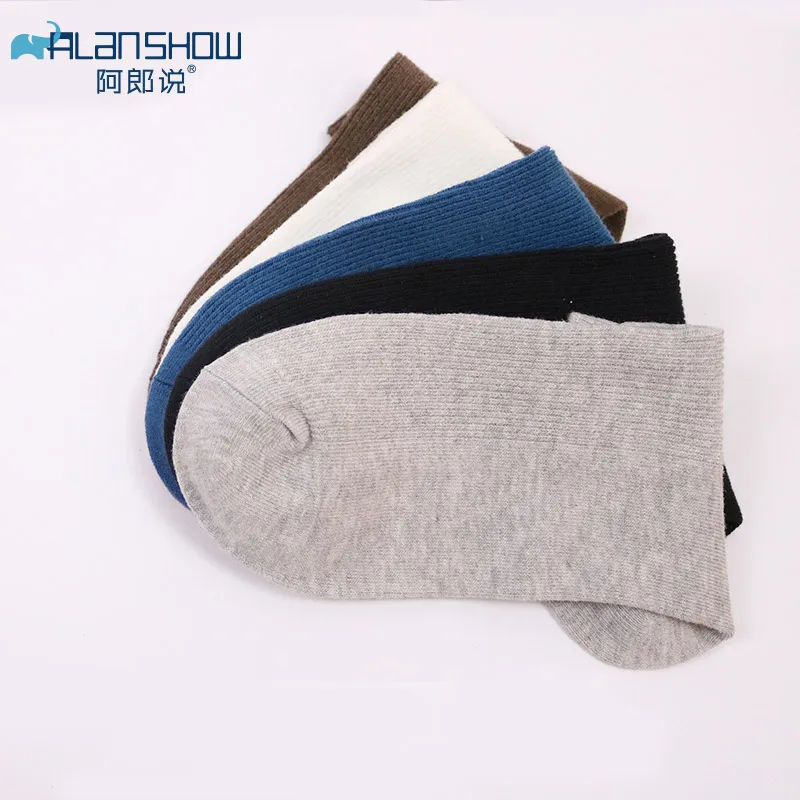

ALANSHOW 10pairs Spring Summer Men Cotton Ankle Socks for Men`s business Casual Solid Colors Shorts Male Ventilate Socks 2018