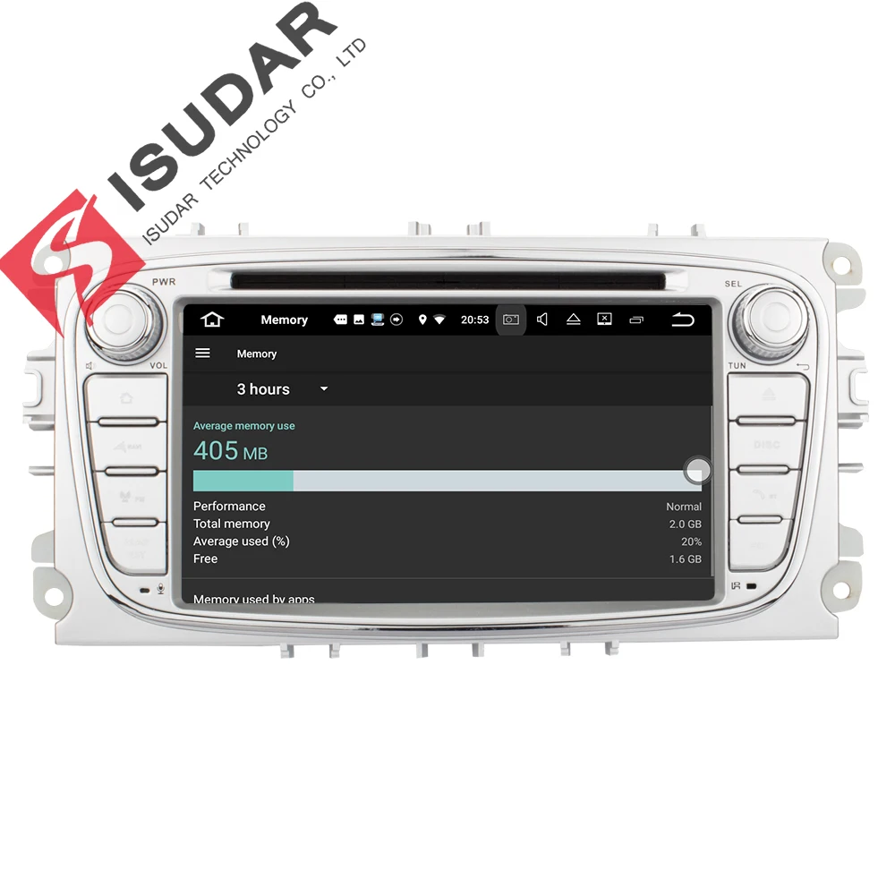 Wholesales! Two Din 7 Inch Car DVD Player Android 7.1 For FORD/Focus/S-MAX/Mondeo/C-MAX/Galaxy Wifi GPS Navigation Radio USB