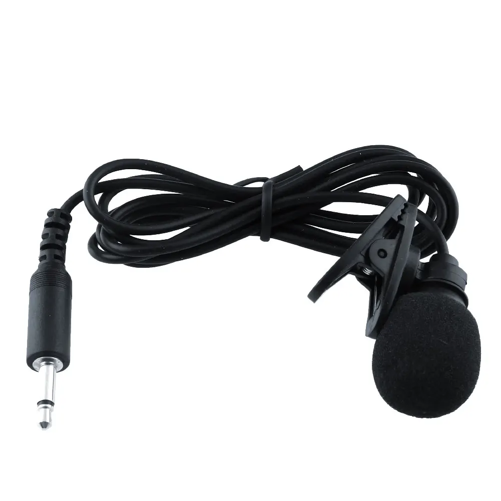 Image Mini Clip On Lapel Mic Microphone 3.5mm Plug for MP4 Cellphone Tablet Speech Desktop Notebook Laptop