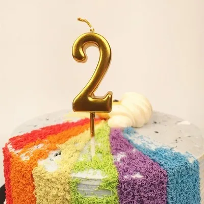Золотые свечи с цифрами для торта, мерцающие и блестящие вечерние свечи для торта, Детские вечерние украшения на день рождения