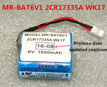 

5Packs Original New MR-BAT6V1 2CR17335A WK17 6V PLC Lithium Battery with plugs / connectors Free Shipping