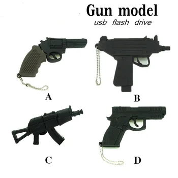 

plastic mini AK47/Submachine/Roscoe Gun Model usb flash drive disk memory stick Pen drive gift pendrive 4gb 8gb 16gb 32gb