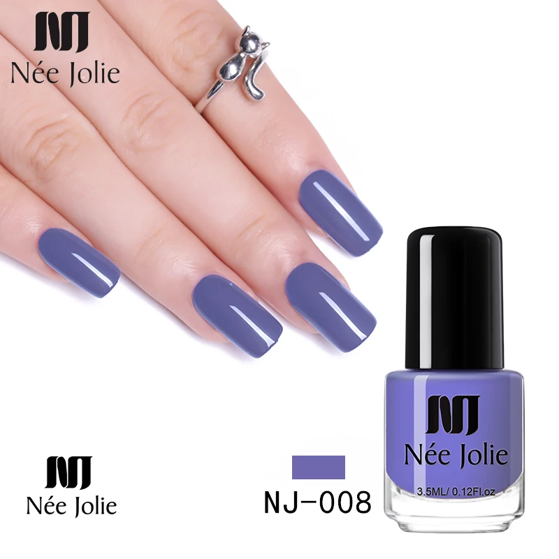 

NEE JOLIE Pure Nail Color Polish Coffee Gray Red Series Nail Polish Lacquer Varnish Colorful Manicure Nail Art Decoration