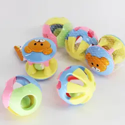 Милые Креативные погремушки Jingle Ball игрушки с колокольчиками для ребенка Музыкальная развивающая игрушки мультфильм Медведь кровать
