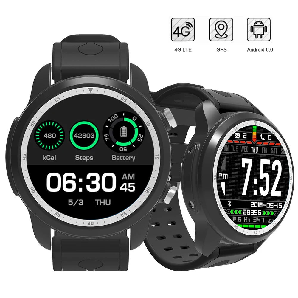 

RUIJIE MTK6737 Quad Core Android 6.0 4G Smart Watch 1GB/16GB Heart Rate Monitor SmartWatch Phone Support Sim Card WIFI GPS