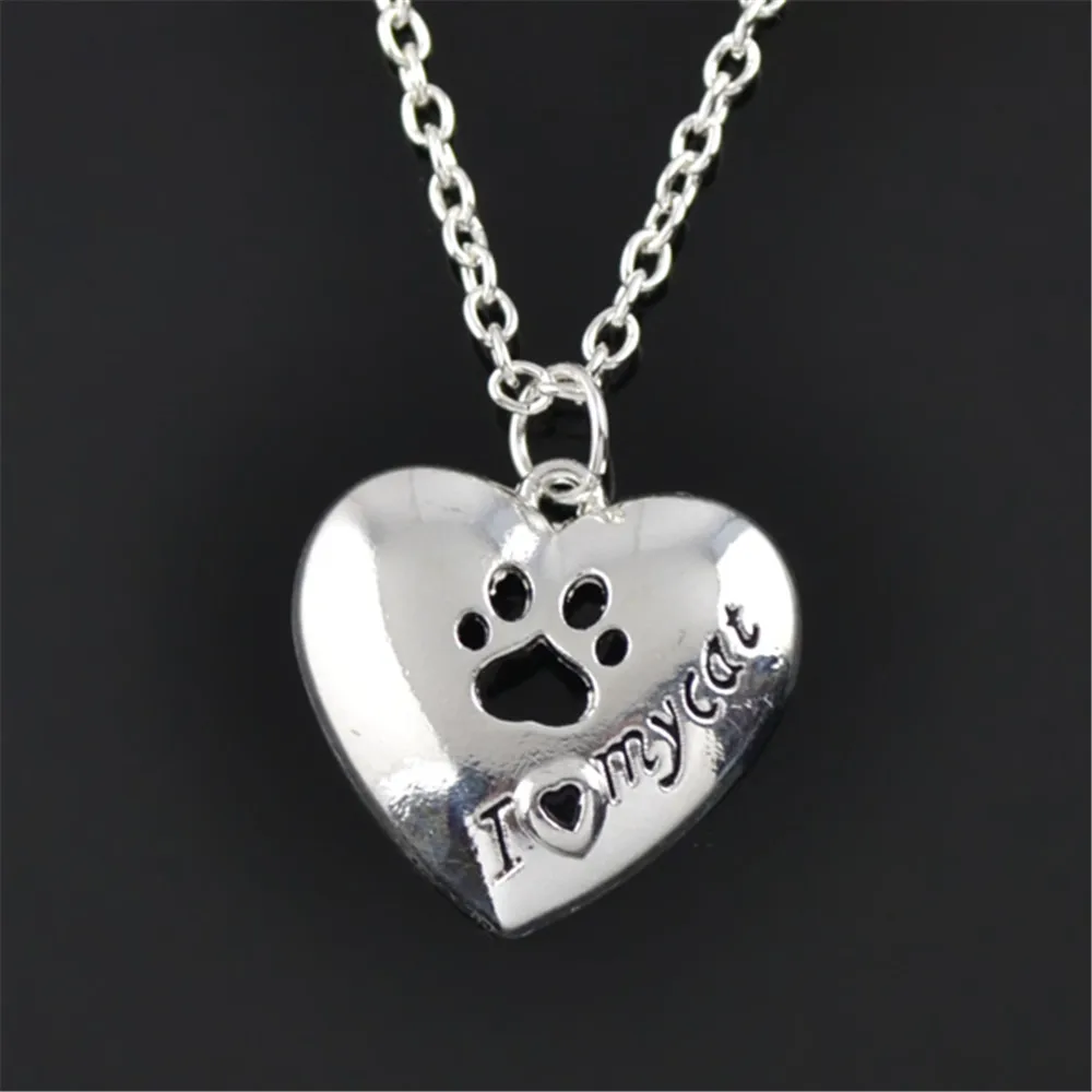 

my shape Cute Delicate Necklaces Tassut Necklace Cat and Dog Animal Paw Print Animal Jewelry Women Pendant Choker Necklace