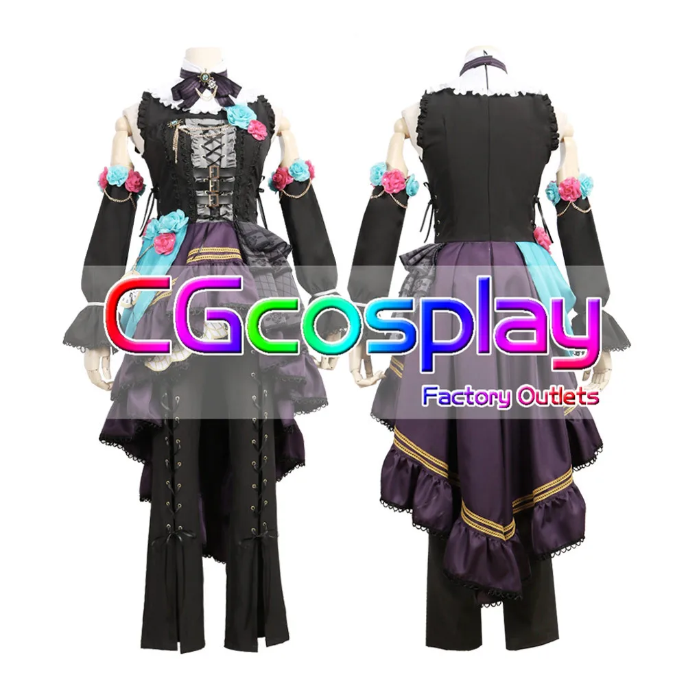 Cgcos Экспресс доставка Bang Dream! Roselia Neo Aspect Sayo Hikawa Платье Аниме игра Хэллоуин на