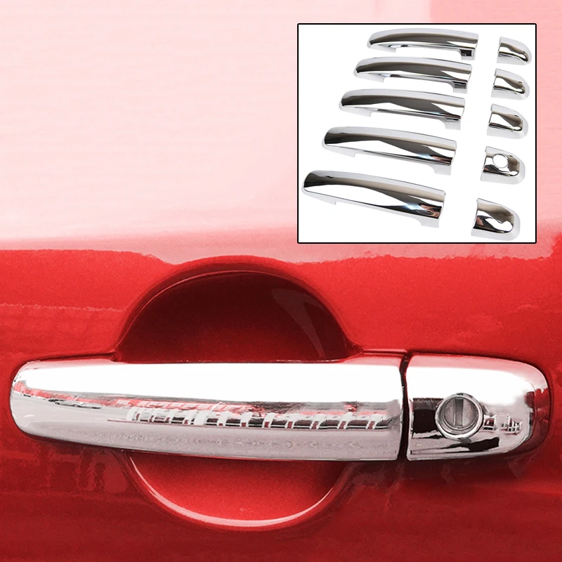 

Accessories 10PC FIT FOR SUZUKI GRAND VITARA 2006-2015 CHROME DOOR HANDLE CATCH COVER TRIM CAP 2007 2008 2009 2010 2011 2012