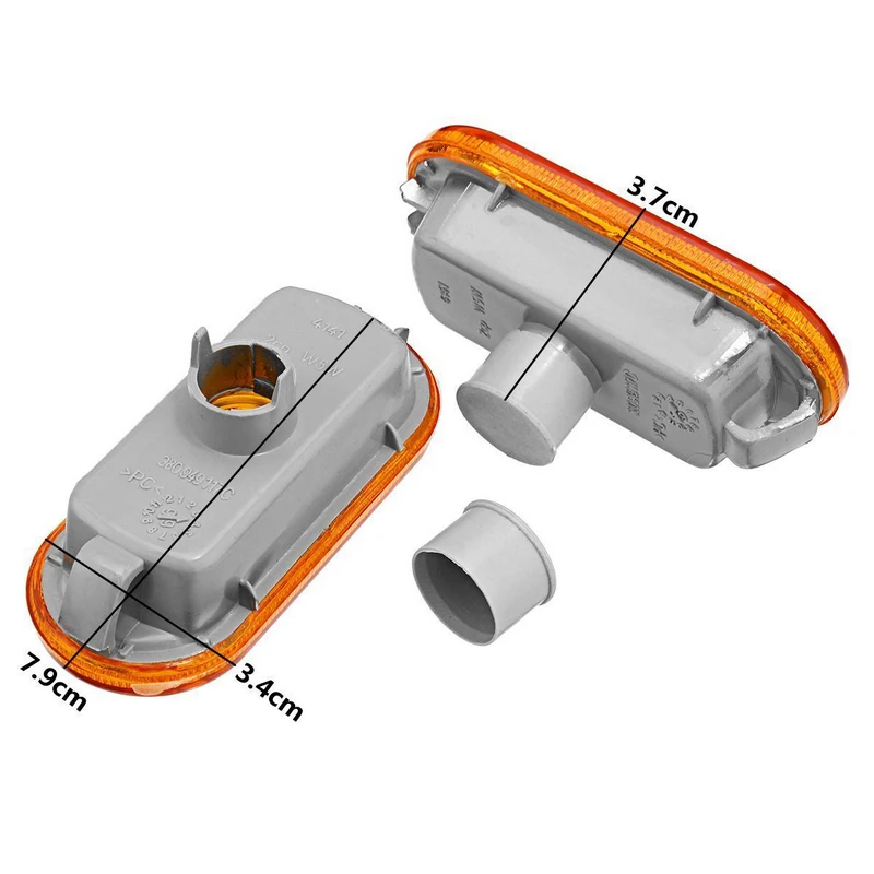 Car Signal Lamp 2pcs Amber Side Marker Lights For V-W G-olf J-etta MK4 1999-2005 for P-assat B5/B5.5 1997-2004 No Bulb