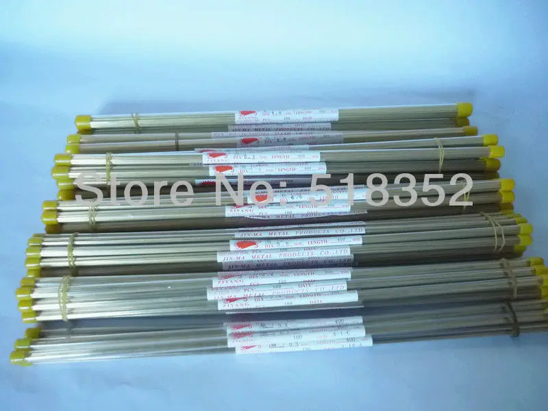 0.5mmx400mm Ziyang Brass Electrode Tube with Single Hole for EDM Drilling Machines