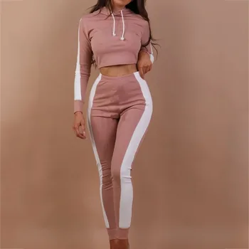 

Spring Tracksuit Hoodies Sweatshirt Top Pants Ladies Long Sleeve Outfit Femme Sporting Suits 2018 Women Two Piece Set Female