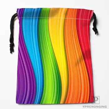 

Custom Abstract Rainbow Background Drawstring Bags Travel Storage Mini Pouch Swim Hiking Toy Bag Size 18x22cm#0412-04-03