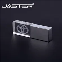 JASTER TOYOTA crystal+ металлический USB флеш-накопитель 4 ГБ 8 ГБ 16 ГБ 32 ГБ 64 ГБ 128 Гб Внешняя карта памяти USB 2,0