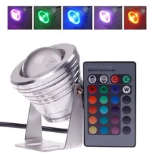 10 Вт 12 в подводный цветной светодиодный RGB прожектор белый/теплый белый/RGB Водонепроницаемый Фонтан лампы для бассейнов