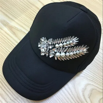 Новинка сезона Корейская женская шляпа с алмазным узором MMJ Хип-Хоп Кепка бейсбольная кепка 487 - Цвет: 10