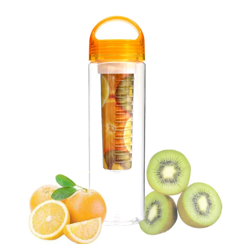 700 мл BPA бесплатно фруктовый заварочный шейкер для сока Спортивная бутылка для лимонной воды Тур Пешие прогулки портативные бутылки для скалолазания