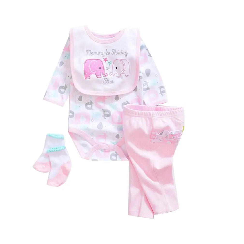 Одежда подходит для 50 55 см Reborn Baby Doll игрушки комбинезон брюки носок 3 шт./компл.