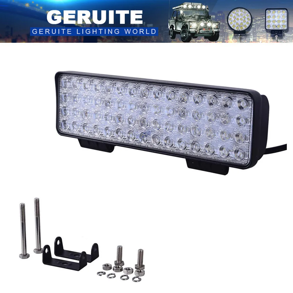 

GERUITE 180W LED Spotlight Car Lights For Truck SUV Boating Hunting Fishing IP67 Waterproof Work Light 60 LEDs SpotLights