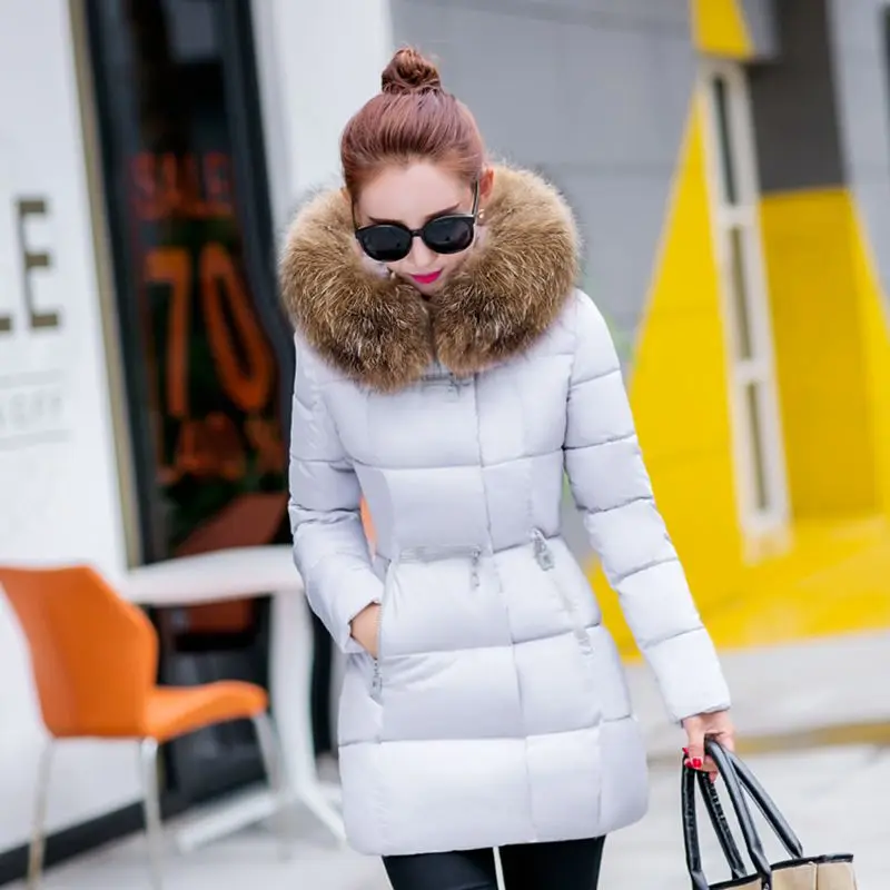2016 Latest Winter Fashion Women Down jacket Hooded Thicken Super warm Medium long Coat Long sleeve