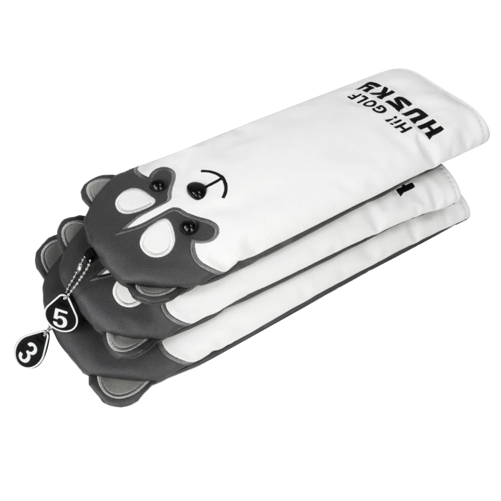 3PCS Golf Club Head Covers for Drivers and Fairways/Golf Driver Head Covers With Easy-to-Read Number Tags