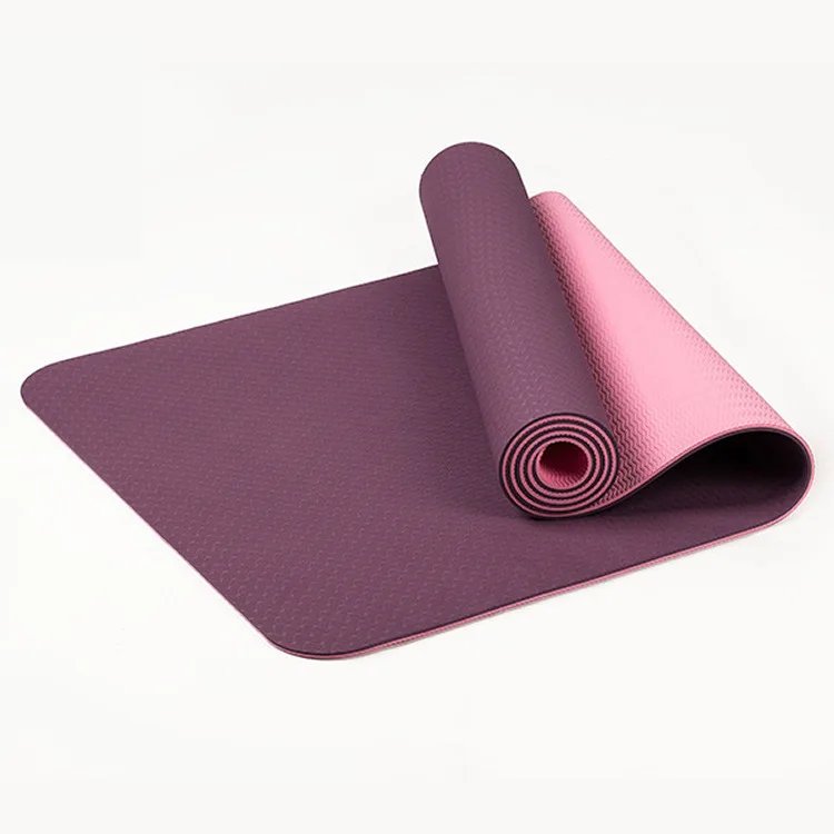 non polluting material TPE yoga mat 6mm non slip exercise pad extended ...