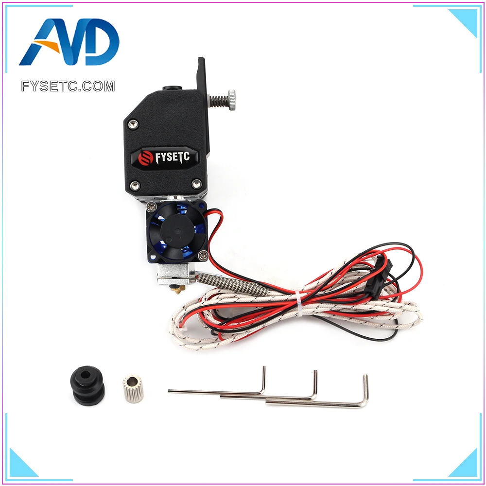 

Black BMG EXTRUDER V6 HOTEND Bowden Extruder With PT100 Sensor Dual Drive Extruder For Wanhao D9 Creality CR10 Ender 3 Anet E10