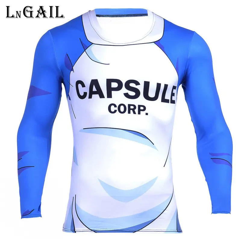 

newest brand fashion Classic Anime Dragon Ball Z Super Saiyan Goku Vegeta long sleeve 3d t-shirt Super Saiyan T-shirts