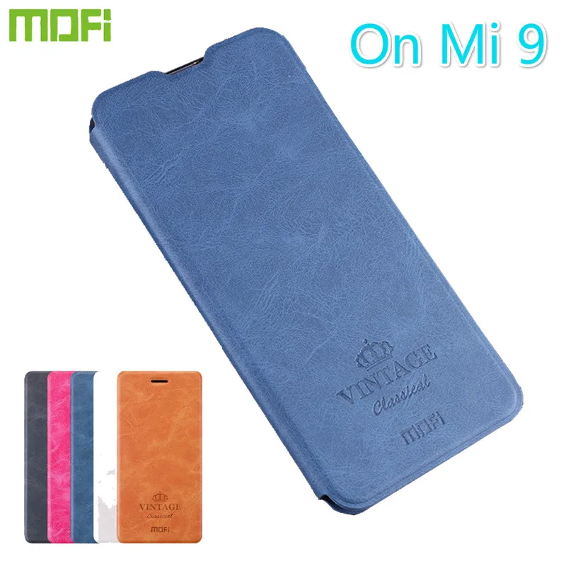 

MOFi Original For Xiaomi Mi 9 Mi9 Case Flip PU Leather Skin For Xiaomi Mi9 Explore Fundas Book Style Stand Soft TPU Back Cover