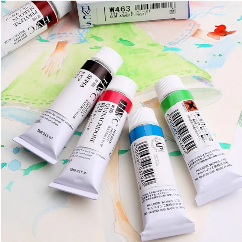 Набор японских акварельных пигментов Holbein Hype серия (1) Hwc 15 мл одна ветка|Акварель| |